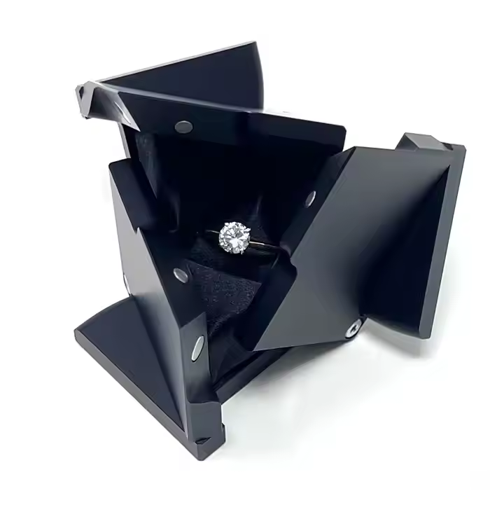 Kinetic Cube Ring Box